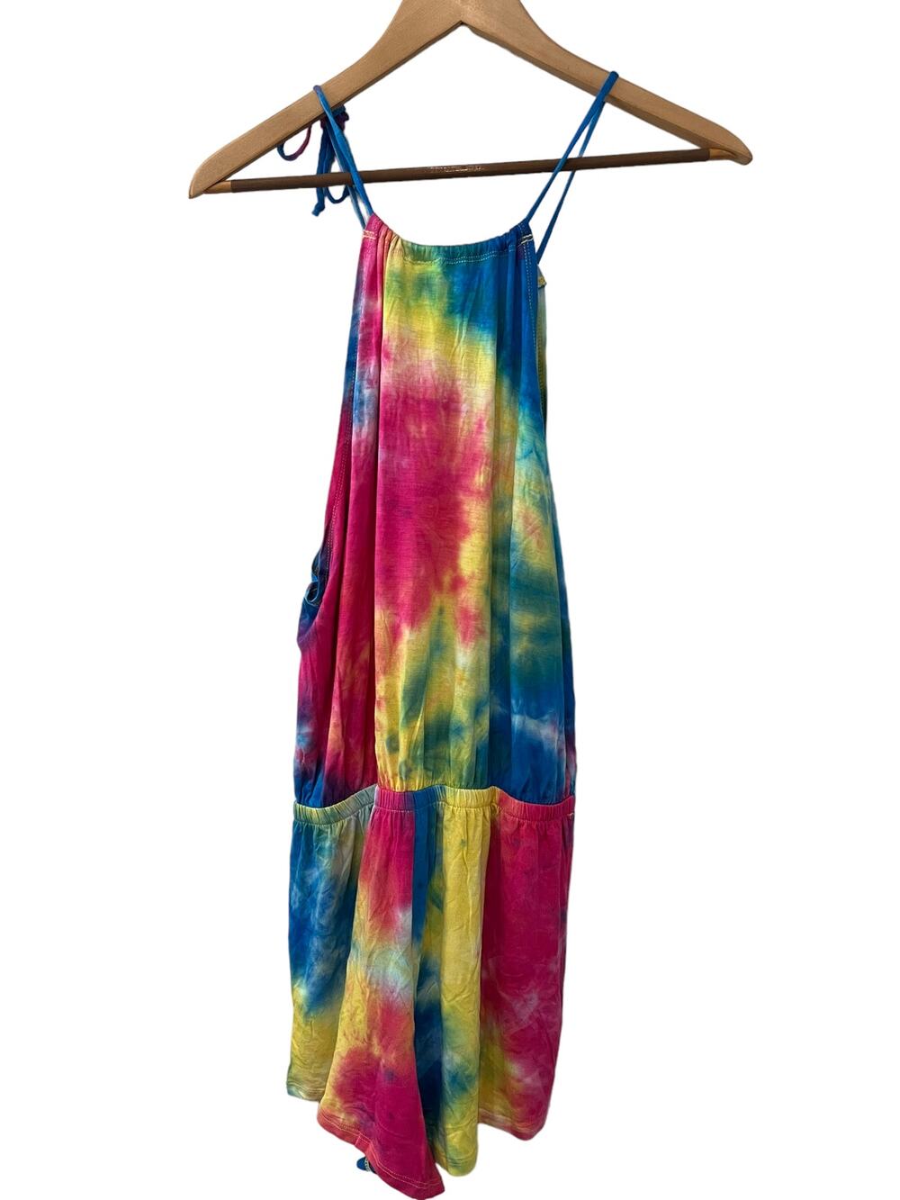 Lucky Brand Swim Tie Dye Short Romper Cover Up M
